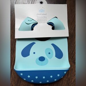Cloud Island 2 pack silicone bibs